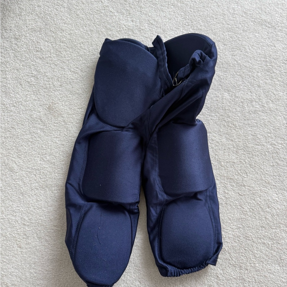 Kids Navy football padded shorts